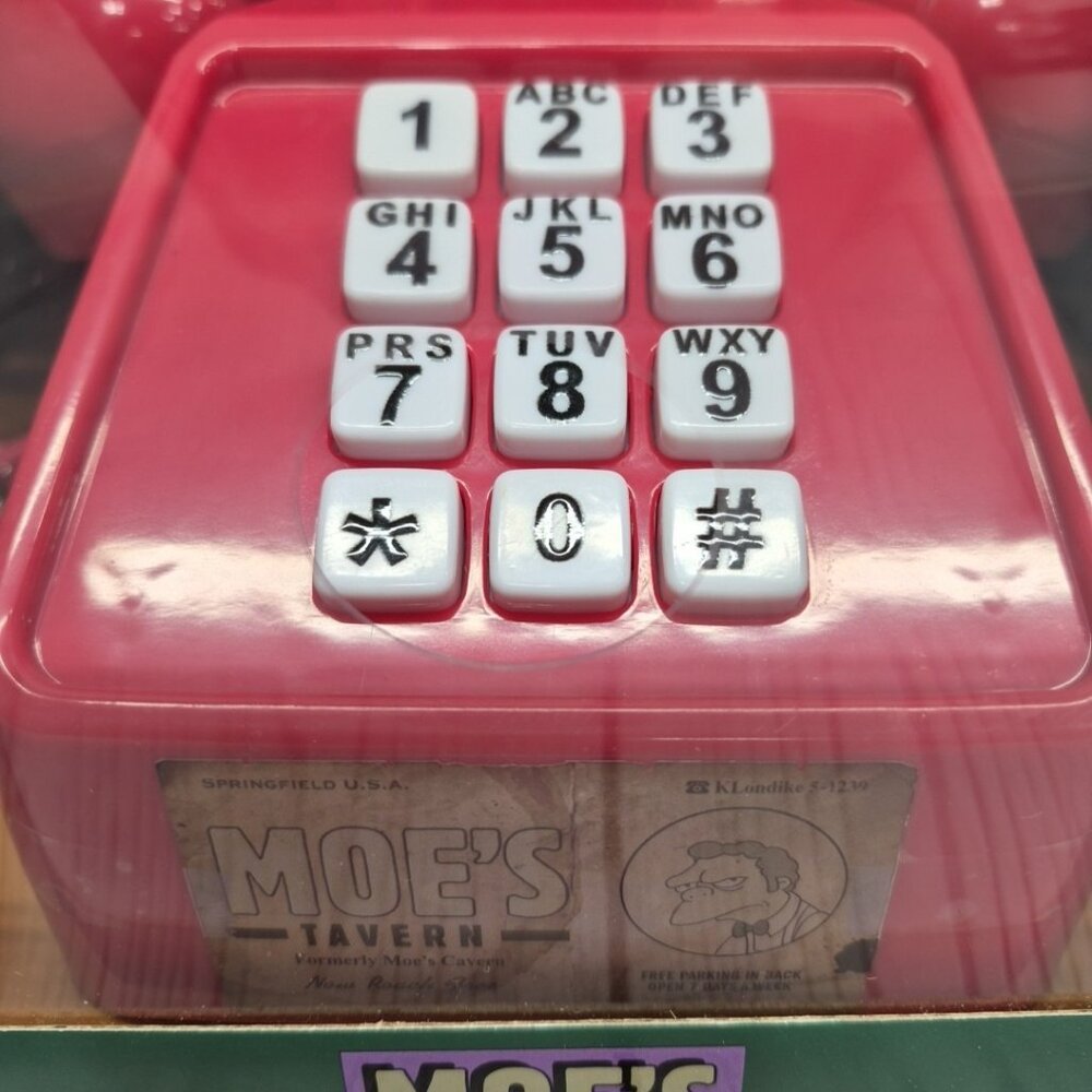 The Simpsons ~ Moe's Tavern Prank Phone Over 10 Pranks Interactive Official~NIB - Picture 2 of 9